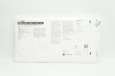 CareFusion 4304C Pediatric/Infant Lumbar Puncture Tray 21G x 2-1/2in. (x)